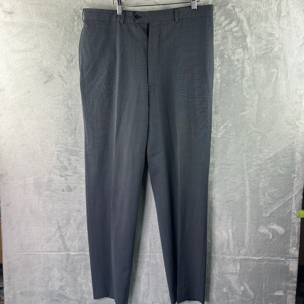 Brooks Brothers Regent BrooksCool Dress Pants Mens 40x32 Gray Flat Front